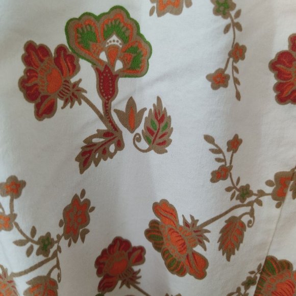 Basic Editions Women's Floral Shirt Size 2XL 3/4 Sleeve Button Up - Picture 3 of 11